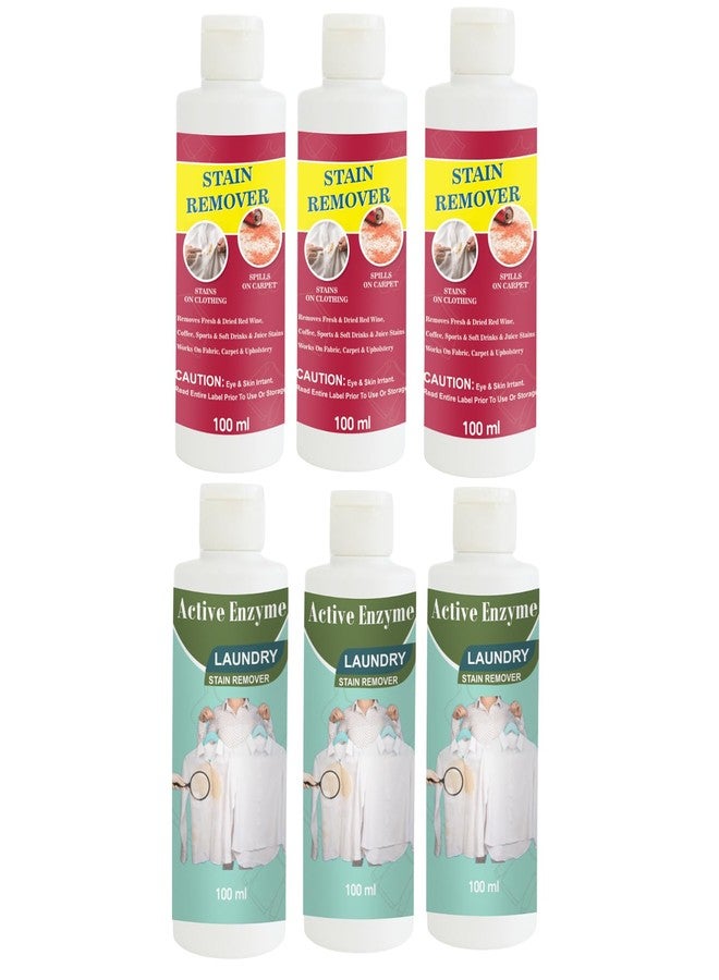 TOOVUS Stain Remover Combo Pack of Red (Pack of 3), Pista (Pack of 3) Stain Remover | Multi-Surface Cleaning Solution for Clothes, Fabrics, Upholstery (100 g Each) - Image 1